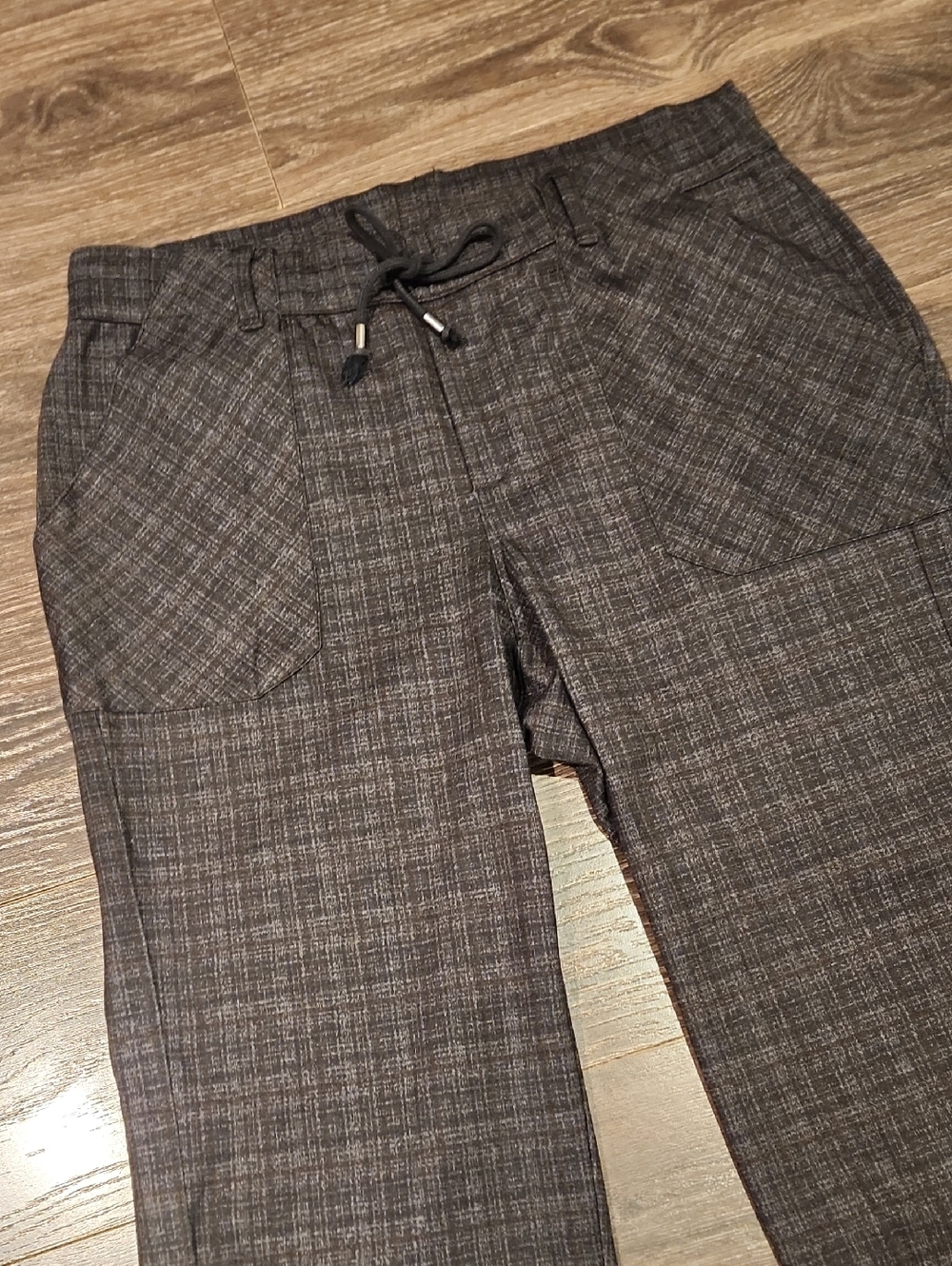 ❤️ DEMOCRACY HIGH RISE STRAIGHT CROP PANTS, DRAWSTRING WAIST, 1X - Picture 3 of 7